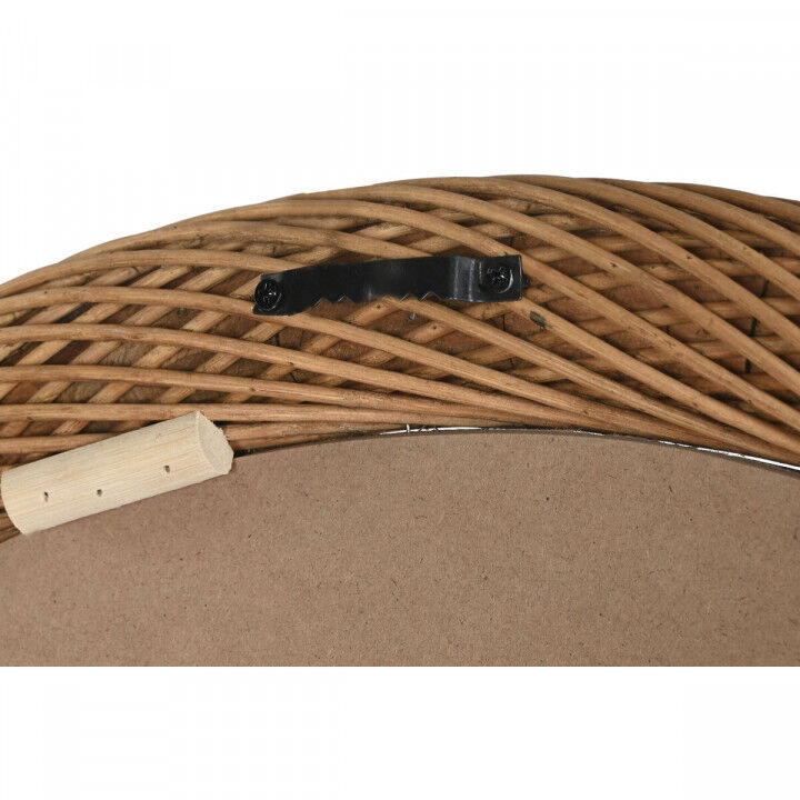 Espejo de pared Home ESPRIT Marrón claro Natural Urbano 72 x 7 x 72 cm