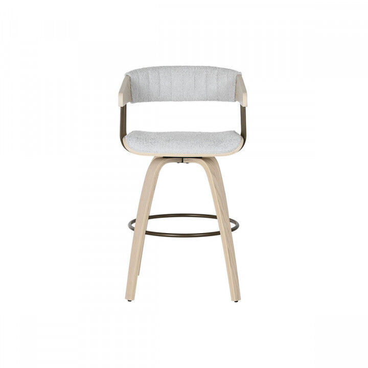 Dining Chair Home ESPRIT Grey Polyester Wood 51 x 55 x 91 cm