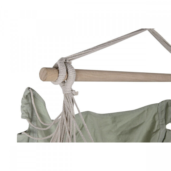 Sedia da giardino Home ESPRIT Verde Cotone Legno 100 x 50 x 135 cm