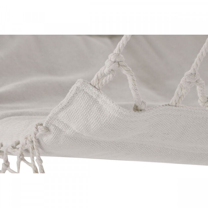 Garden chair Home ESPRIT White Natural Cotton Wood 90 x 50 x 130 cm