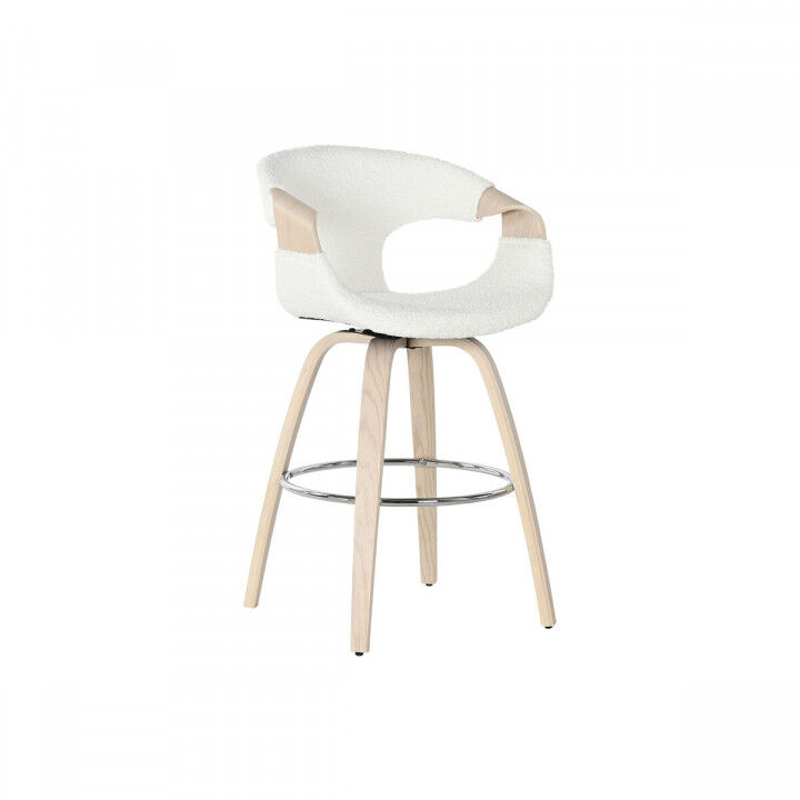 Sgabello Home ESPRIT Bianco Legno 55,5 x 52,5 x 92,5 cm