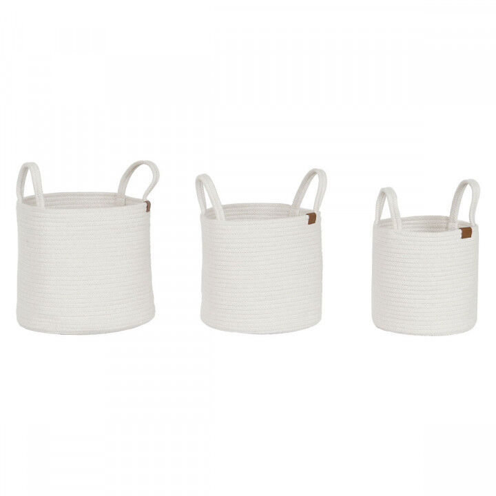 Set di Cestini Home ESPRIT Moderno 30 x 30 x 28 cm