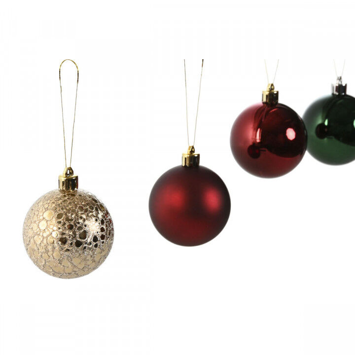 Christmas Baubles Home ESPRIT Red Green Polyethylene 27 x 12 x 25 cm (50 Pieces)