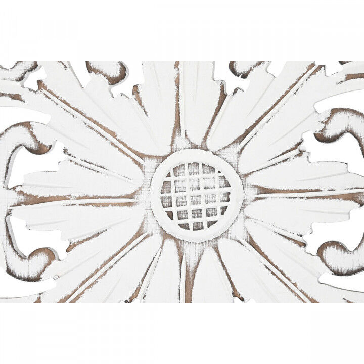 Paravento Home ESPRIT Bianco Legno di mango Specchio 152 x 2 x 182 cm