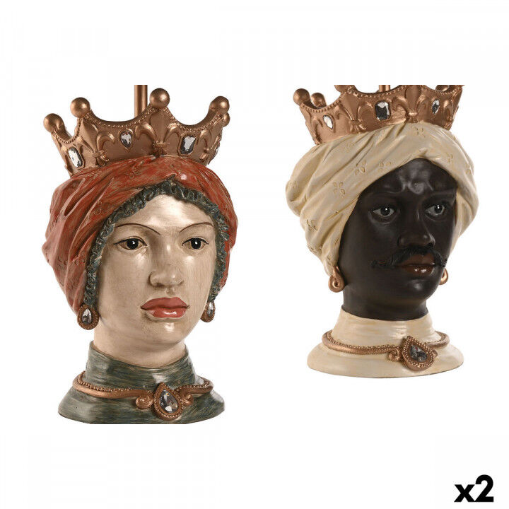 Tischlampe Home ESPRIT Bunt Harz 26 x 26 x 43 cm (2 Stück)