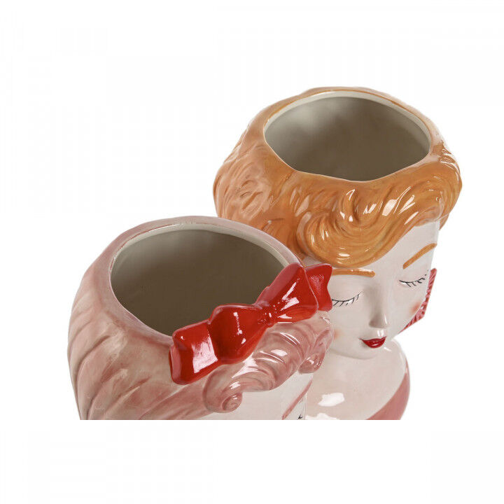 Vaso Home ESPRIT Multicolore Dolomite chica 16 x 14 x 26 cm (2 Unità)