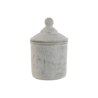 Vase Home ESPRIT Grey Cement Oriental 19 x 19 x 31 cm
