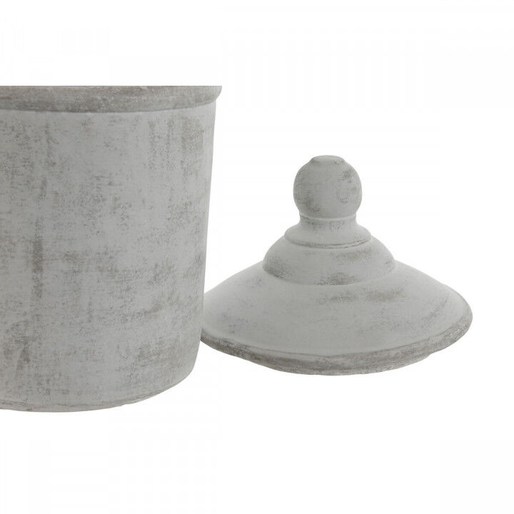 Vaso Home ESPRIT Grigio Cemento Orientale 19 x 19 x 31 cm