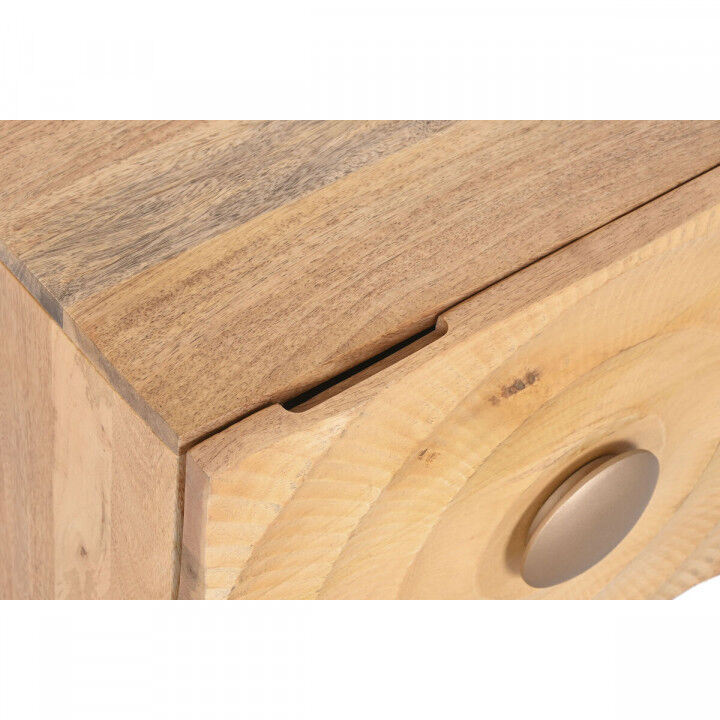 Table de Nuit Home ESPRIT Doré Naturel 50 x 40 x 50 cm