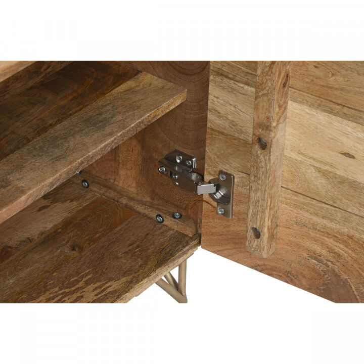 Table de Nuit Home ESPRIT Doré Naturel 50 x 40 x 50 cm