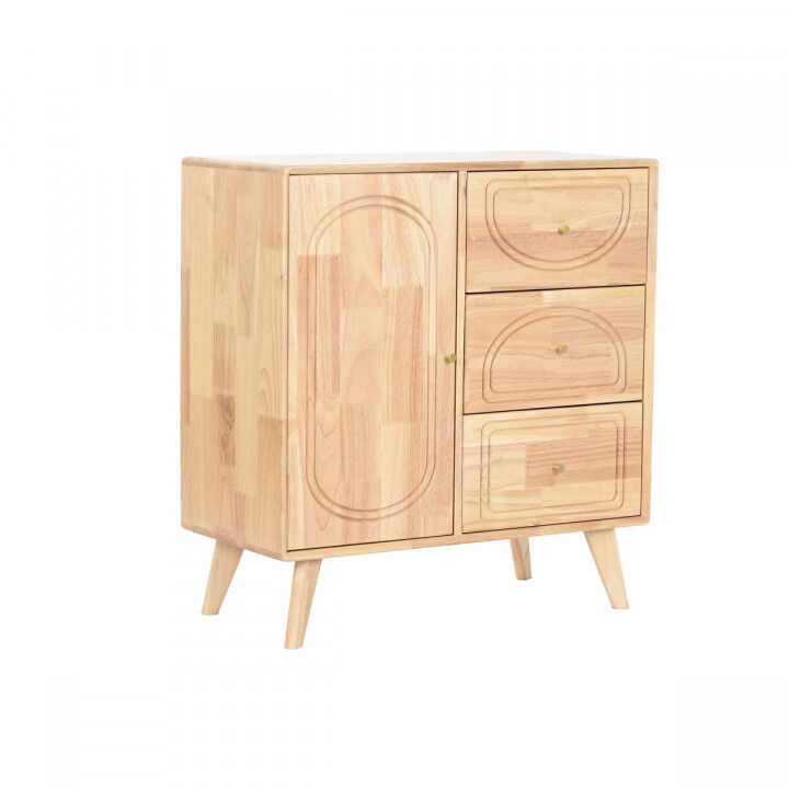 Sideboard Home ESPRIT Natural Metal Rattan Rubber wood 73,5 x 35 x 78 cm