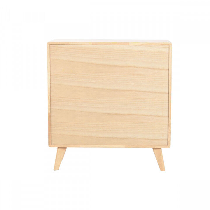 Aparador Home ESPRIT Natural Metal Ratán Madera de caucho 73,5 x 35 x 78 cm