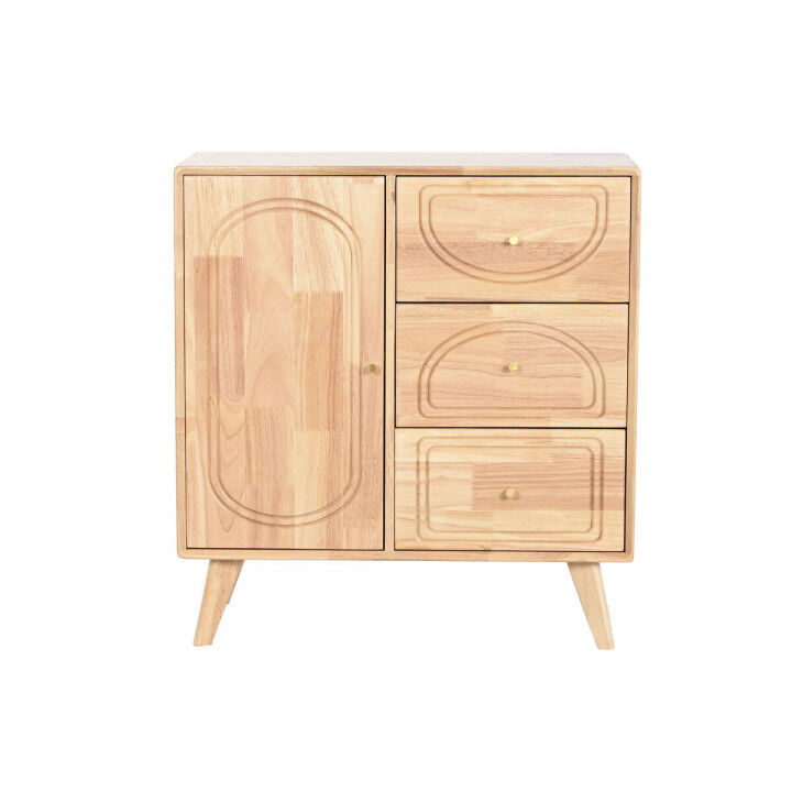 Buffet Home ESPRIT Naturel Métal Rotin Bois d'hévéa 73,5 x 35 x 78 cm