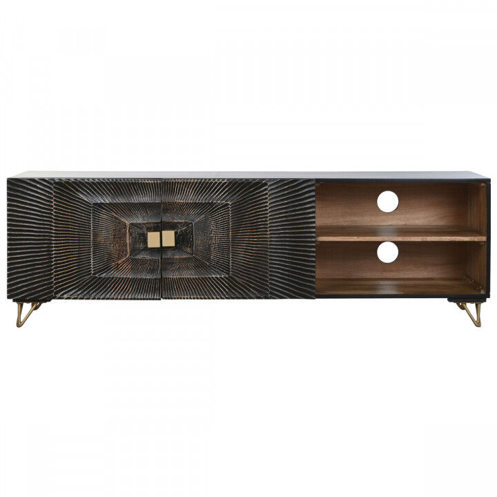 TV-Möbel Home ESPRIT Schwarz 160 x 40 x 50 cm