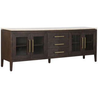 Dressoir Home ESPRIT Marmer Mangohout 200 x 40 x 70 cm