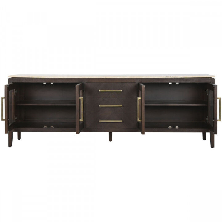 Credenza Home ESPRIT Marmo Legno di mango 200 x 40 x 70 cm