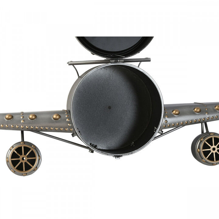 Orologio da Parete Home ESPRIT Dorato Argentato Metallo Aereo Vintage 143 x 20 x 46 cm