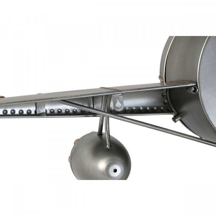 Wall Clock Home ESPRIT Golden Silver Metal Aeroplane Vintage 143 x 20 x 46 cm