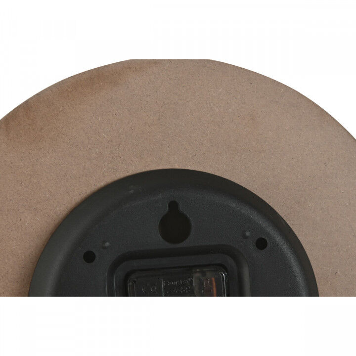 Reloj de Pared Home ESPRIT Gris Natural Madera MDF 30 x 5 x 30 cm (2 Unidades)