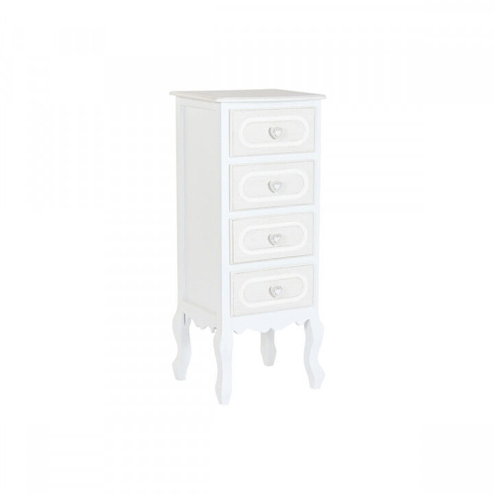 Schubladenschrank Home ESPRIT Weiß Romantisch 40 x 36 x 100 cm