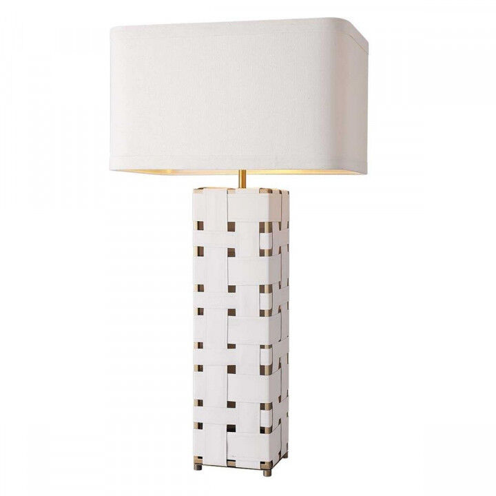Lampada da tavolo Home ESPRIT Bianco Dorato