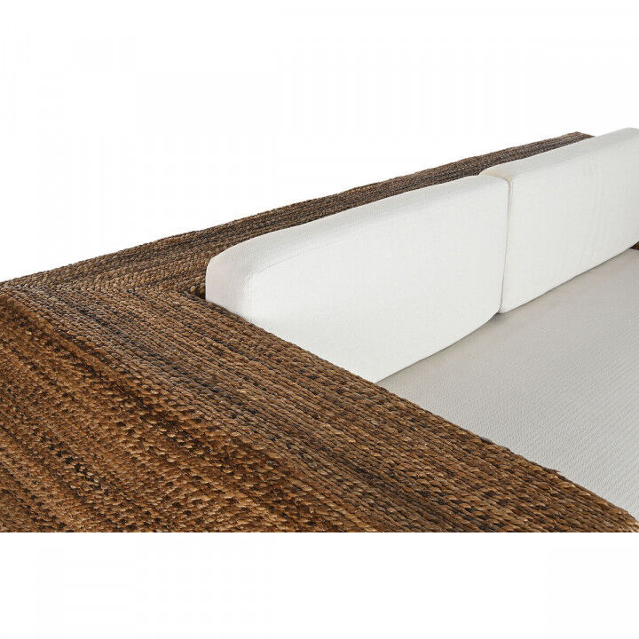 Divano da Giardino Home ESPRIT Bianco Naturale 192 x 92 x 65 cm