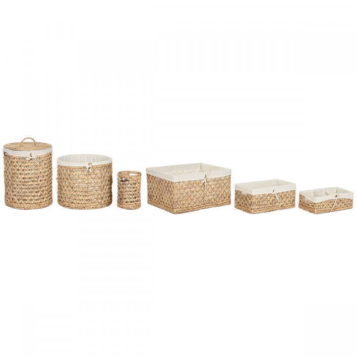 Decoratieve Doos Home ESPRIT Natuurlijk Waterhyacint Tropisch