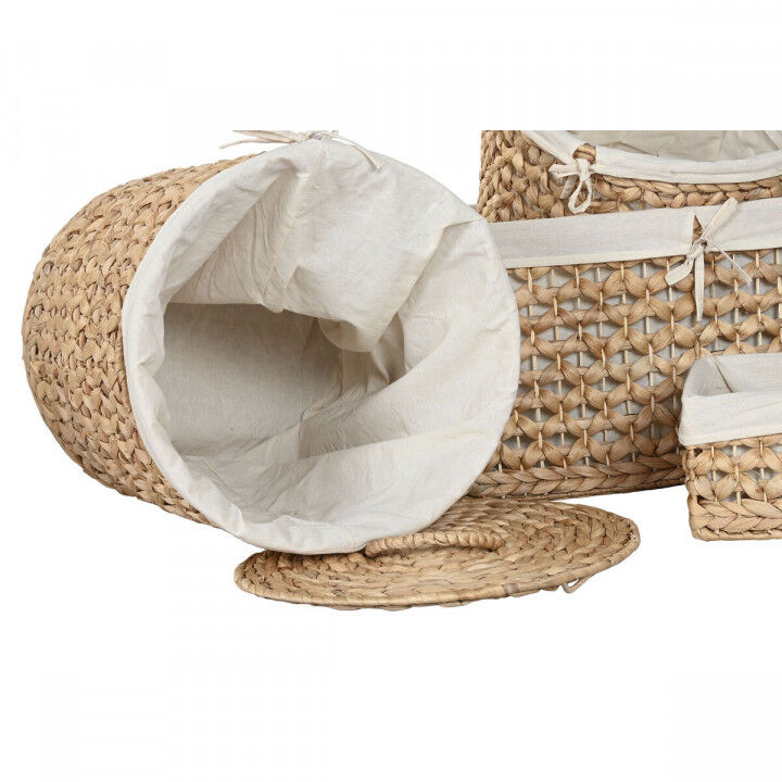 Decorative box Home ESPRIT Natural Water hyacinth Tropical