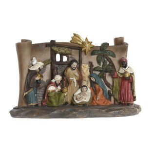 Presepe di Natale Home ESPRIT Multicolore Resina 21 X 8 X 12,5 CM