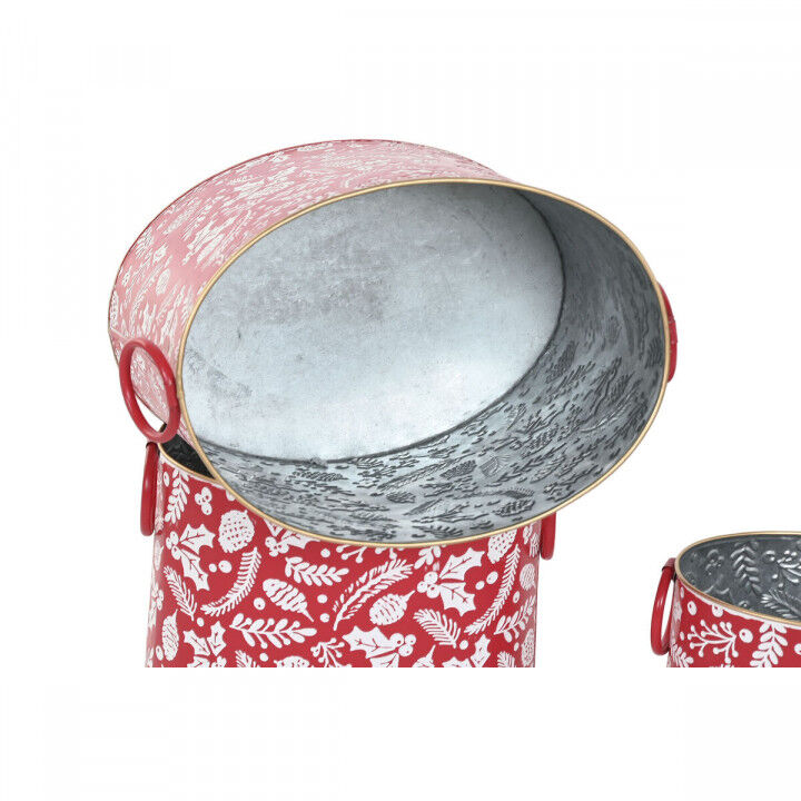 Ensemble Décorations de Noël Home ESPRIT Rouge Vert Noël 28,5 x 19,5 x 24 cm (3 Pièces) (2 Unités)