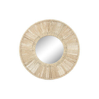 Wall mirror Home ESPRIT Natural Cottage 73 x 7 x 73 cm