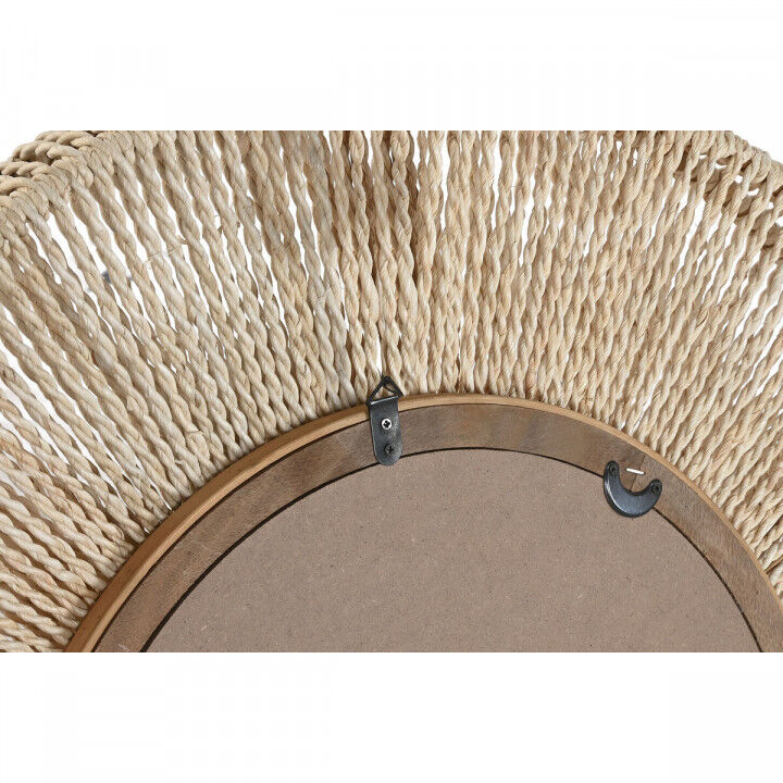 Wall mirror Home ESPRIT Natural Cottage 73 x 7 x 73 cm