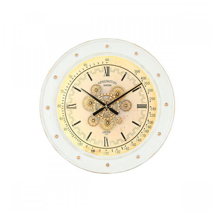 Horloge Murale Home ESPRIT Blanc Métal Loft 60 x 9 x 60 cm