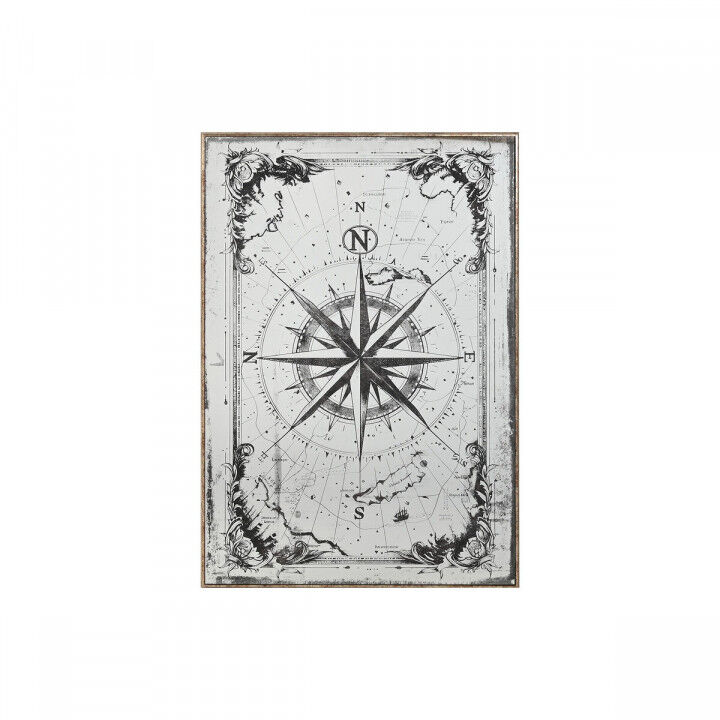 Wandspiegel Home ESPRIT Zwart Gouden Vintage 60 x 4 x 90 cm