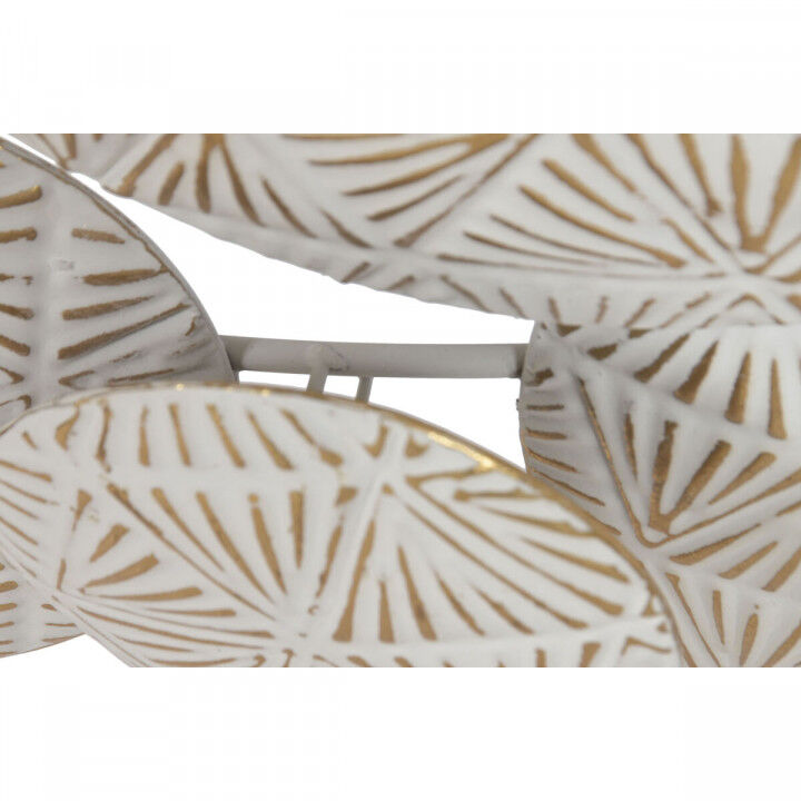 Deko-Figur Home ESPRIT Weiß Gold Kreise Decapé 102 X 7 X 74 CM