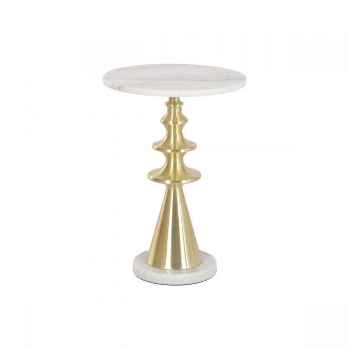 Mesa auxiliar Home ESPRIT Blanco Dorado 41 X 41 X 58 CM