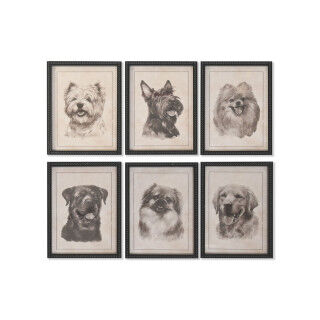 Quadro Home ESPRIT Cristallo Abete 30 x 2,5 x 40 cm (6 Unità)