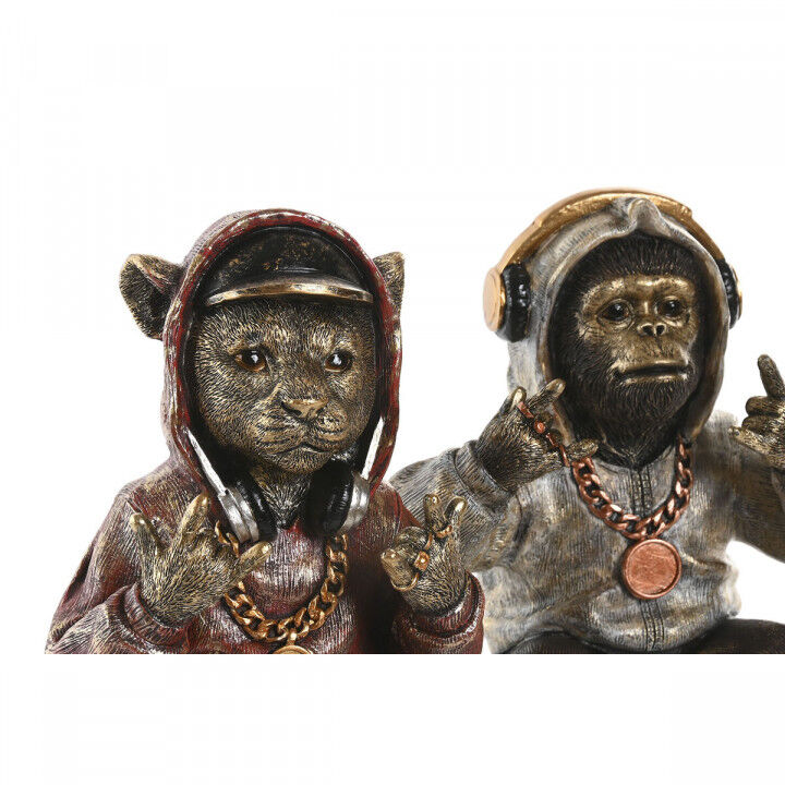 Figurine Décorative Home ESPRIT Marron Doré 18,5 X 16,5 X 26,5 CM (2 Unités)