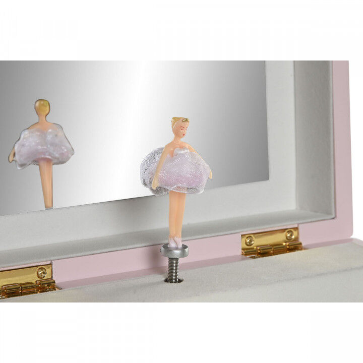 Scatola-Portagioie Home ESPRIT Rosa Legno Specchio