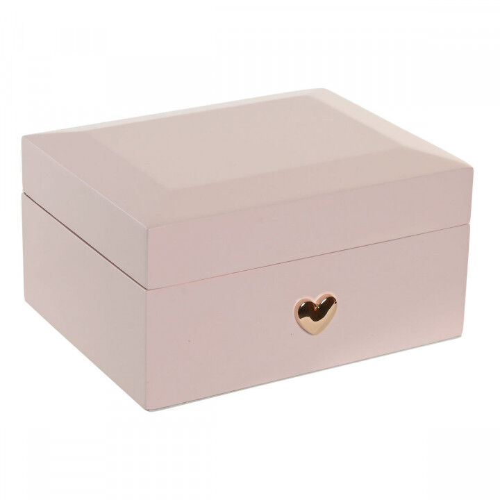 Scatola-Portagioie Home ESPRIT Rosa Legno Specchio