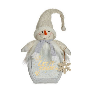 Statua Decorativa Krist+ Bianco Pupazzo di Neve 15 x 65,5 x 27 cm