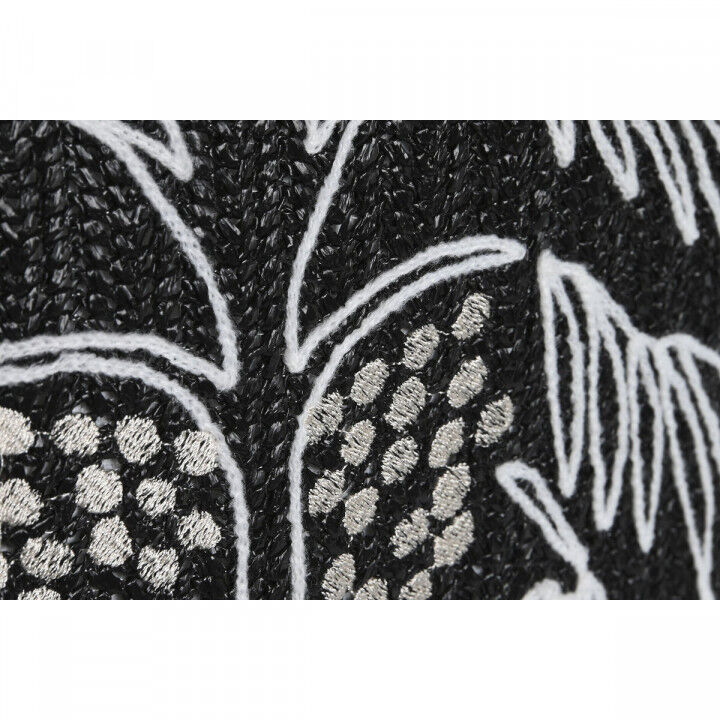 Cojín Home ESPRIT Blanco Negro Palmera 42 x 15 x 42 cm