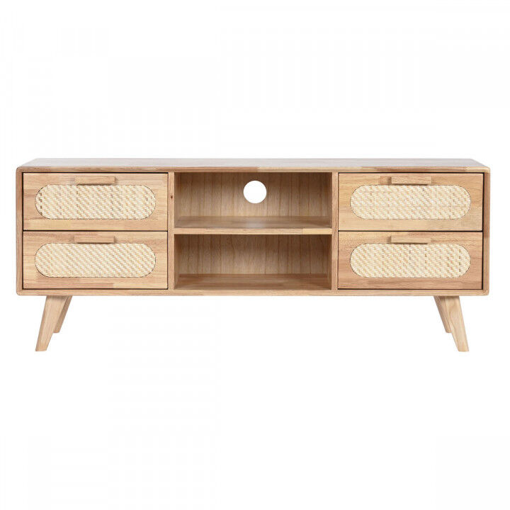 Tv-meubel Home ESPRIT Natuurlijk Metaal Rubberwood 120 x 30 x 48 cm