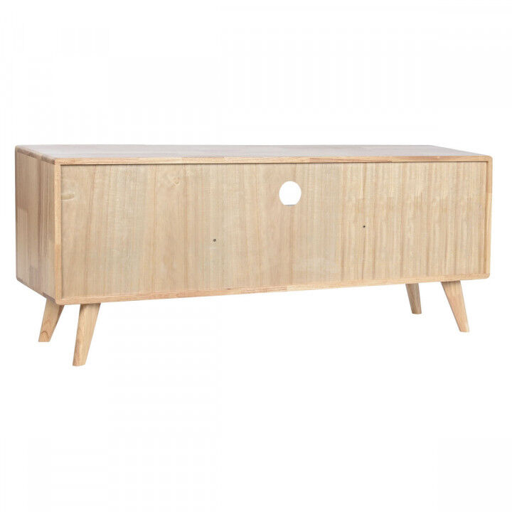 Mueble de TV Home ESPRIT Natural Metal Madera de caucho 120 x 30 x 48 cm