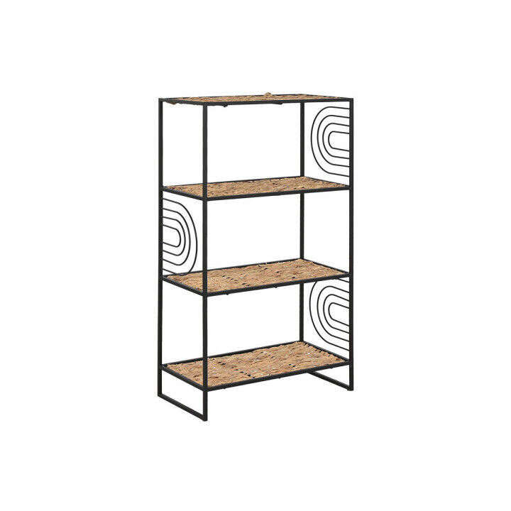 Shelves Home ESPRIT Black Metal Fibre 50 x 25 x 88 cm