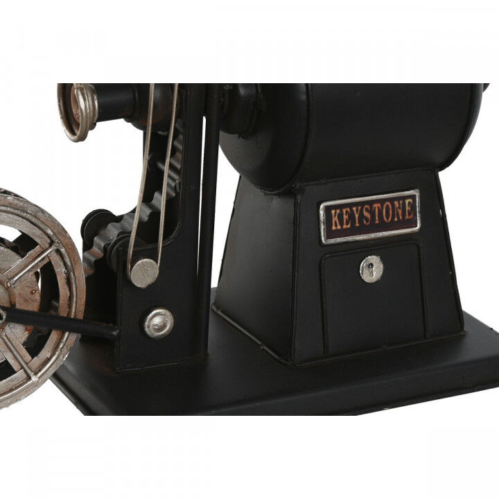 Statua Decorativa Home ESPRIT Nero Argentato Vintage Cinema classico 23,5 x 11 x 24,5 cm