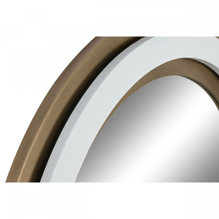 Espejo de pared Home ESPRIT Blanco Dorado 108 x 5,5 x 108 cm