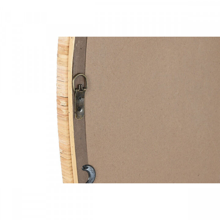Specchio da parete Home ESPRIT Naturale Cristallo Rattan Scandi 52,5 x 4 x 150 cm