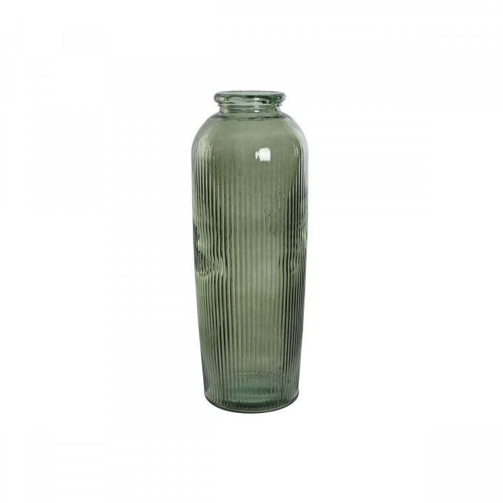 Jarrón Home ESPRIT Verde Cristal reciclado 30 x 30 x 72 cm