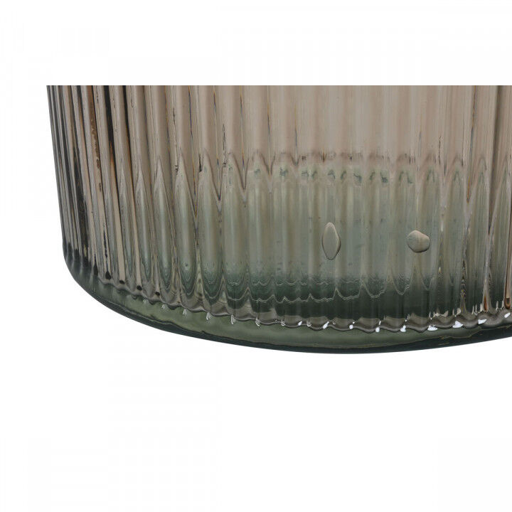 Vaso Home ESPRIT Taupé Vetro riciclato 30 x 30 x 72 cm